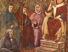 Giotto Legend of St. Francis. 17. St. Francis Preaching Befo.   