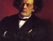 Repin Iliya Portrait of the pianist conductor and composer A.G. Rubinstein. ,  
