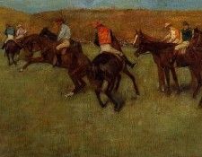 Degas Edgar At the Races Before the Start. , --