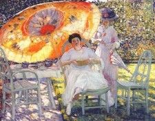 frieseke the garden parasol c1910. Frieseke,  