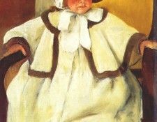 cassatt ellen mary cassatt in a white coat c1896. ������ ����