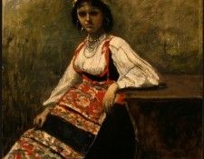 Corot Italian Girl, c. 1871-1872, NG Washington. ����, ���-������-������