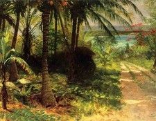 Bierstadt Albert Tropical Landscape. Бирштадт, Альберт