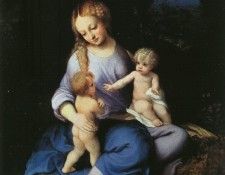 CORREGGIO Madonna And Child With The Young Saint John. 