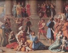 Poussin The Triumph of David detail. , 