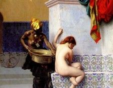 Gerome Jean Leon Bain Turc Ou Bain Maure (deux femmes). , -