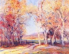 frost cottonwoods on the mojave river 1923. 