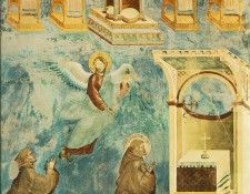 Giotto   Legend of St Francis   [09]   Vision of the Thrones. ������ �� �������