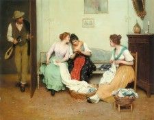 The Friendly Gossips. Blaas,  