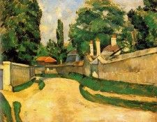 CEZANNE - MAISONS AU BOUT DUNE ROUTE, 1881. , 