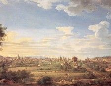 View of Rome from Mt. Mario, in the Southeast, 1749. ,  