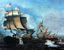 JLM-1813-Thomas Birch-Constitution and Guerriere. , 