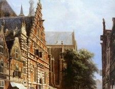 Springer Cornelis Vleeschhal and Grote Kerk in Haarlem Sun. Springer, 