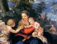 Cortona de Pietro The holy family Sun. ,  
