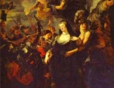 Peter Paul Rubens - The Flight from Blois. ,  