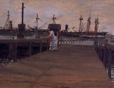 Chase William Merritt Woman on a Dock. ,  