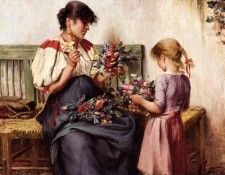 von Sospatak, Laszlo Pataky - Preparing the Bridal Bouquet (end.  Sospatak  