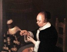 A Woman Spinning WGA.  