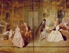 Watteau Geraints shopsign, 163x308 cm, Charlottenburg Palac. �����, ���-������
