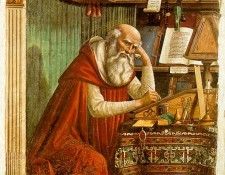 GHIRLANDAIO SAINT JEROME IN HIS STUDY OGNISSANTI FIRENZE. ����������, ��������