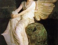 An0004 Winged Figure Seated Upon a Rock AbbottHandersonThayer sqs. , Abbott Handerson