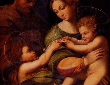 Raphael Holy Famliy With Saint John The baptist. �������