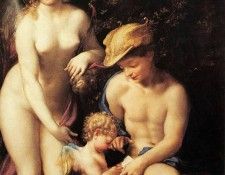 Correggio Venus with Mercury and Cupid. 