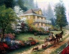 JLM-Thomas Kinkade-Sunday at Apple Hill.  