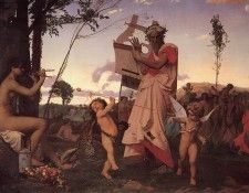 Gerome Anachreon Bacchus et l-amour. , -