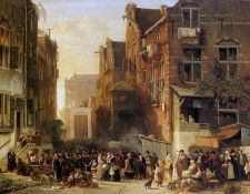 Verveer Sam Fantasy view on the Jewish quarter Sun. , 