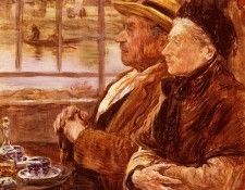 Raffaelli Jean-Francois L-Heure Du The. , -