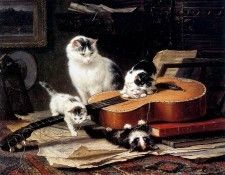 Ronner-Knip Henritte Practice On The Guitar Sun . Ronner-Knip, 