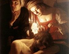 HONTHORST Gerrit van Samson And Delilah. Honthorst,  