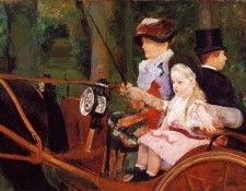 Cassatt Mary Woman and Child Driving.  