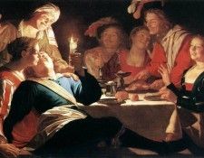 HONTHORST Gerrit van The Prodigal Son 1622. Honthorst,  
