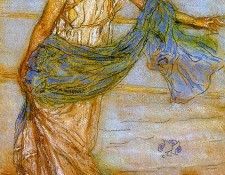 Whistler Annabel Lee (Also known as Niobe), 1890, pastel o. ,   