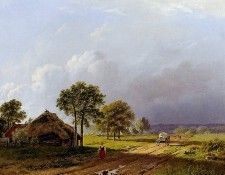 Koekkoek Barend C Landscape at Beek Sun. Koekkoek, Barend ��������