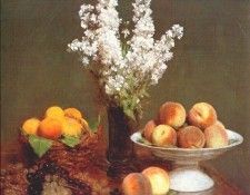 fantin-latour white rockets and fruit 1869. -, ---