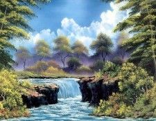 bob ross csg031 misty waterfall. ����, ���