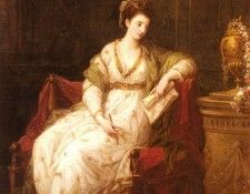 Kauffmann Angelica Portrait Of Louise Henrietta Campbell Later Lady Scarlett As The Muse Of Literature. �������, ��������