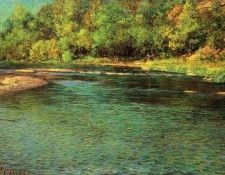 Adams John Ottis Irridescence of a Shallow Stream. �����, ���� Ottis