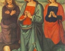 Perugino Madonna with saints adoring the child, 1503, 87x72 . , 