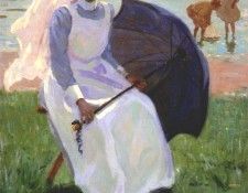 fursman woman with green parasol 1908. Fursman