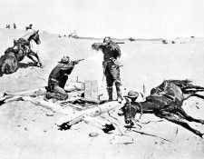 Fr 003 Fight Over A Waterhole FredericRemington sqs. Remington, 