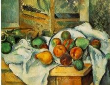Table, Napkin, and Fruit. , 