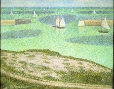 Seurat Port-en-Bessin- Entrance to the Harbor, 1888,. , 