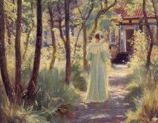 Kroyer Peder Severin Marie en el jardin 1895. Kroyer, ����� �������