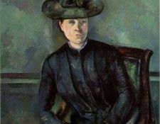 Cezanne - Woman in a Green Hat (Madame Cezanne). , 
