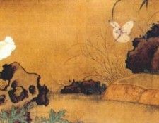 fan qi flowers and butterflies late-17th-c.  Qi