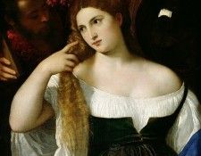 ������� ����� �������� [Portrait of a Woman at her Toilet (Portrait d�une Femme a sa Toilette ou Jeune Fille au Miroir)] 1512-15. ������ (������� ��������)